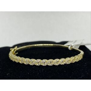 Tiara .925 Sterling Silver Cubic Zirconia SB233Y Bangle Bracelet MSRP $175 TI28